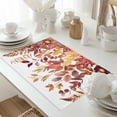 thumbnail image 5 of Fall Eucalyptus Leaf Placemats Set of 4 Fallen Leaves Flower Autumn Plant Heat Insulated Linen Place Mats, Washable Stain-Proof Table Mats for Dining Tables Holiday Decor 13x19inch, 5 of 9