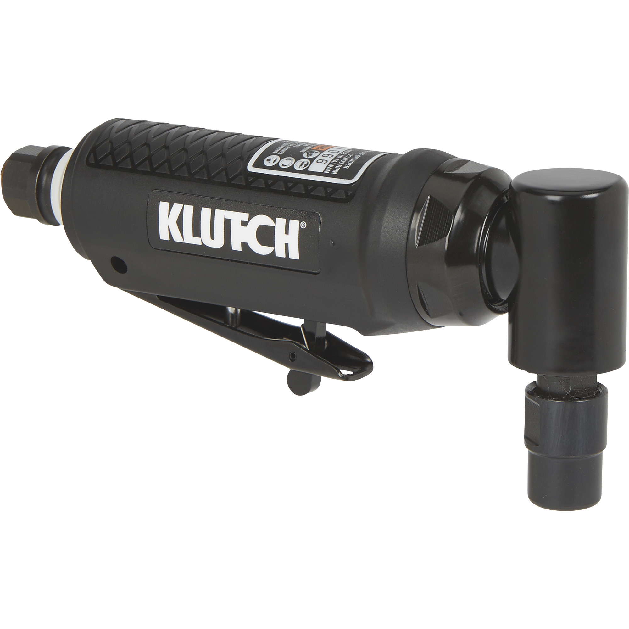 Klutch 1/4in. 90° Air Mini Die Grinder, 20,000 RPM, Angle Head, 4 CFM
