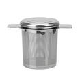 thumbnail image 1 of Electronicheart Double Handles Tea Infuser with Lid Stainless Steel Fine Mesh Coffee Filter Teapot Cup Hanging Loose Leaf Tea Strainer, 1 of 8