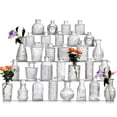 thumbnail image 1 of Set de jarrones Glass Bud Ulodimi, cristal vintage transparente (30 unidades), 1 of 6