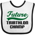 thumbnail image 3 of Inktastic Future Triathlon Champ Boys Baby Bib, 3 of 4