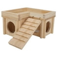 thumbnail image 3 of Hamster House, Multi Pièces Structure Décorative Robuste Petite Cabane de Cache-Animaux avec Échelle pour Ours d'Or, 3 of 8