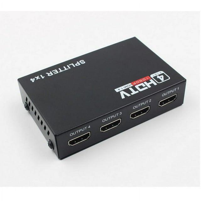 Répartiteur HDMI Haute Définition 1 en 4 Sortie un point Quatre Diviseurs Prend en Charge 1080P Diviseur de Commutation 3D