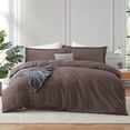 thumbnail image 1 of Housse de Couette Chocolat Grand Size - Ensemble de Housse de Couette Grand 3 Pcs, 1 of 9