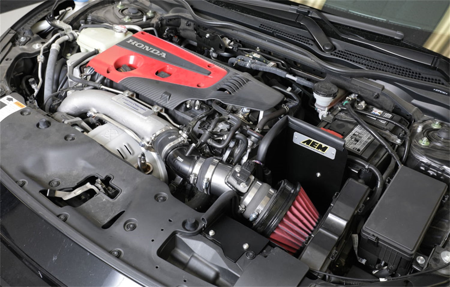 AEM 21-832C Cold Air Intake Car System Fits Select: 2017-2018 Honda Civic Type-R L4-2.0L F/I