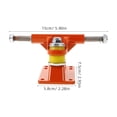 thumbnail image 2 of AURARMLET Skateboard Accessories Trucks Aluminium Orange Balance Improvement 2Pcs, 2 of 8