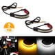 thumbnail image 1 of 2 piezas LED motocicleta intermitentes anillo horquilla tira luz lámpara delantera flexible luz intermitente motocicleta ámbar blanco DRL luz diurna impermeable, 1 of 5