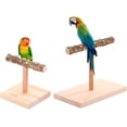 thumbnail image 2 of Bird Perch Table Stand Natural Tree Branches T Shape Grinding Training Toy Cockatiel Conure Cockatiel Love Bird Perch Stand Table Top for Birds,L, 2 of 10