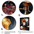 thumbnail image 3 of Designart "Elegance of Gold Phonographs II" Fashion Framed Wall Art - Glam Gold Phonographs Entryway Framed Wall Art, 3 of 6