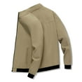 thumbnail image 4 of MaFYtyTPR Plus Size Wind Breaker Jackets for Men Fashion Lapel Casual And Fleece Jacket Short Tooling Long Sleeve Hooded Casual Outwear & Jackets on Khaki L(US 6), 4 of 4