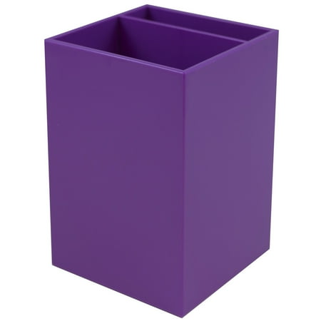 JAM Plastic Pen Holder, 2 3/4 x 3 7/8, Purple, 1/Pack