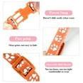 thumbnail image 6 of Adjustable Breakaway Cat Collar with Bell, Reflective Safety Kitten Puppy Neckband, Paw Print Design Soft Polyester Pet Identification Collar with Quick Release Clasp, 6 of 6