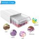 thumbnail image 2 of Caja de almacenamiento desmontable, contenedor de almacenamiento de 2 capas para organizador de cuentas de cristal, accesorios de pintura, 35 ranuras cuadradas, 2 of 5