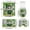 01-Green, variant on SHENGXINY St. Patrick's Day Shower Curtain Set, Holiday Decoration, Dry & Wet Separation, Waterproof - Irish Themed Bathroom Set Green