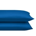 thumbnail image 4 of Ntbay 2 Pack Satin Standard Breathable Pillowcases for Hair and Skin, Ultra Soft and Smooth Pillow Cases Set with Hidden Zipper, 20" x 26", Royal Blue, 4 of 5