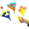 Dazzling Toys 4 in. Ice Cream Shooters - Pack of 12 - 4 Inch Overall Size Plastic Cone and Foam Ball