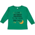 thumbnail image 3 of Inktastic I Love My Great Grandma to the Moon and Back Boys or Girls Long Sleeve Toddler T-Shirt, 3 of 5