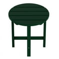 thumbnail image 6 of Costaelm Outdoor Paradise and Weather-Resistant Plastic Round End Table, Dark Green, 6 of 7