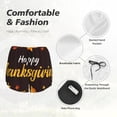 thumbnail image 4 of Balery Happy Thanksgiving 1 Pattern Women's Running Shorts with Liner 2 Pockets Elastic Workout Athletic Gym Yoga Shorts-XX-Large, 4 of 7
