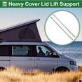thumbnail image 2 of Unique Bargains 2pcs 90Ib/400N/40kg 32"/810mm Lift Supports Struts Silver Tone for Car Truck, 2 of 7