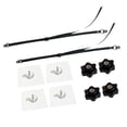 thumbnail image 1 of Correas de seguridad para TV, a prueba de bebés, ajustables, portátiles, para muebles, kit de anclajes de pared para TV, estanterías y televisores de 2 unidades, 1 of 8