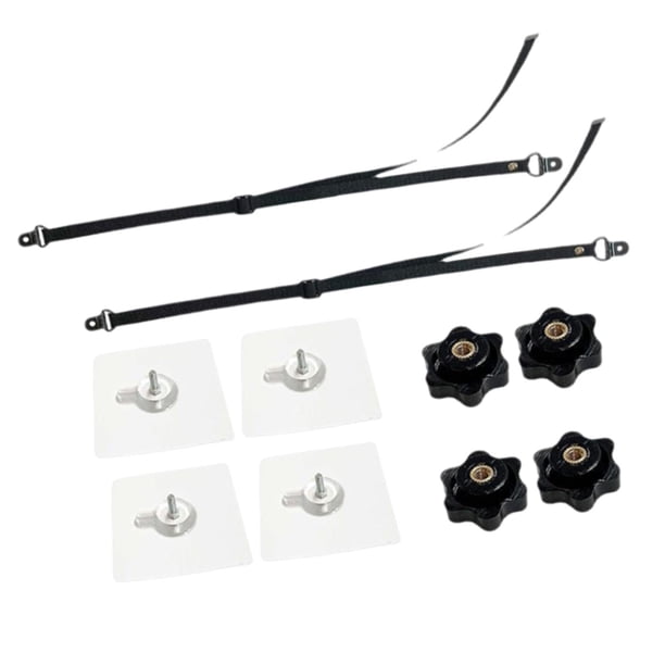 Correas de anclaje para pared de TV, kit de anclajes para muebles, cómoda, estantería y pantalla plana. 2 unidades