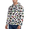 thumbnail image 2 of Hoodies for Men - colorful Leopard printA Long Sleeve Comfrt Men'S Fashion Hoodies & Sweatshirts, Sweatshirts for Men Hoodies Pullover Clothing Clothes with Pouch, 2 of 7