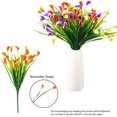5 Pieces Artificial Lily Flowers, Decorative Plastic Flowers, Fake