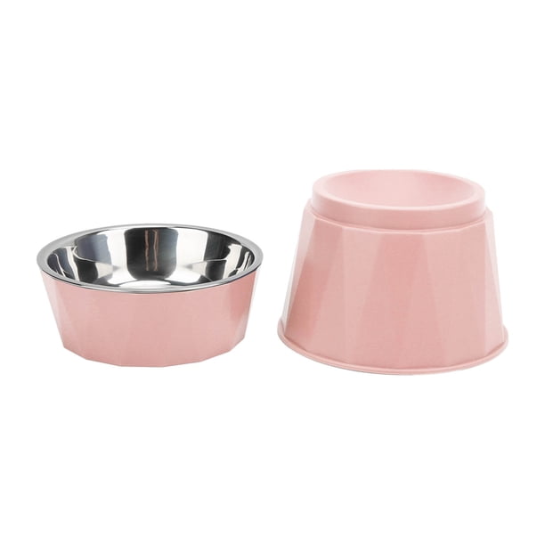 Tazones De Perros Elevados, Tazón De Acero Inoxidable De Gato Soporte Para Perros Tazones De Alimentación Lenta Para Perros Fuentes De Agua De Servicio Pesado Y