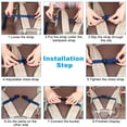 thumbnail image 5 of Uxcell Backpack Belt Strap, Polyester Adjustable Replacement Waist Strap with Quick Release Buckle, Black, 5 of 6