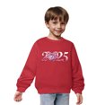 thumbnail image 4 of Chandails en Molleton pour Petites Filles 2025 Coton Manches Longues Col Rond Chandail Chemise pour Enfants Rouge, 4 of 5