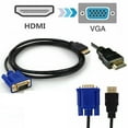 thumbnail image 2 of Simyoung 6FT HDMI Cable To VGA Adapter Digital 1080P HD With Audio Converter Adapter HDMI VGA Connector Cable, 2 of 6