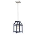 thumbnail image 2 of Golden Lighting 8401-M1L PW-NVY Leighton PW Mini Pendant, Pewter & Navy, 2 of 2