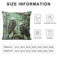 thumbnail image 5 of Autua Bald Eagles Forest Graphic Decorative Throw Pillow Cover for Home Couch Living Room Bed Sofa - High-Quality Cotton Linen Fabric - 1PC 12x12in, 5 of 5