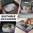 thumbnail image 5 of Universal Car Trunk Mat 37"x54", Halloween Waterproof Cargo Liner, Non-Slip Durability Cargo Mat, Vintage Rustic Floral Horror Trees Branches Gray All Weather Rear Trunk Protector for Car SUV, 5 of 9