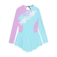 thumbnail image 3 of renvena Kids Girls Shiny Rhinestones Roller Skating Ballerina Dance Dress, 3 of 7