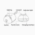 thumbnail image 5 of Rechargeable Hand Warmer With 1200Mah Battery Portable Pocket Heater Two Temperature Settings For Winter Use Color C Plastic Cement Material 3.74 X 3.15 X 2.44 Inches C, 5 of 5