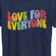 thumbnail image 3 of Instant Message - Love For Everyone - LGBT Pride Ally - Women's Short Sleeve Graphic T-Shirt, 3 of 6