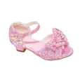 thumbnail image 4 of Akiihool Girls Fashion Sandals with Heel​​ Girls Soft Shoes Summer Sandals(Toddler/Little Kid) (Pink,1), 4 of 9
