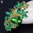 thumbnail image 3 of Soumake Waterdrop Flower Brooch Pin Rhinestone Crystal Brooches Bouquet Wedding Jewelry Fashion, 3 of 8