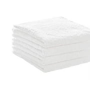 Pacific Linens Soft Absorbent Ringspun cotton 19.5-Inch-by-31-Inch Hand Towel, White (Pack of 4)