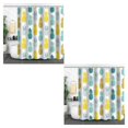 thumbnail image 4 of Cateissary Poliéster Cortina de ducha de frutas lindas - Exquisita artesanía No transparente Secado rápido Impermeable -9 180 * 180 menos nueve 180*180 2piezas, 4 of 6