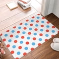 thumbnail image 5 of Disketp Red Blue Polka Dots Mat For Front Door Outside - Doormat Outdoor Entrance - Welcome Mats Outdoor,Outside Entry And Outdoor Entrance 16''X24'', 5 of 9