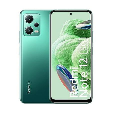 Redmi Xiaomi Note 12 5G (128GB + 6GB) Factory Unlocked 6.67'' 48MP Triple Camera Extra (Frosted Green)