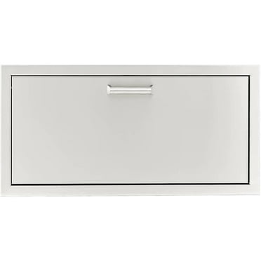 BBQGuys Signature 30 X 15-Inch Stainless Steel Single Access Drawer - Contempo