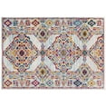 thumbnail image 2 of Modway Entourage 94.5x122" Khalida Floral Lattice Area Rug - Ivory/Blue/Orange, 2 of 7
