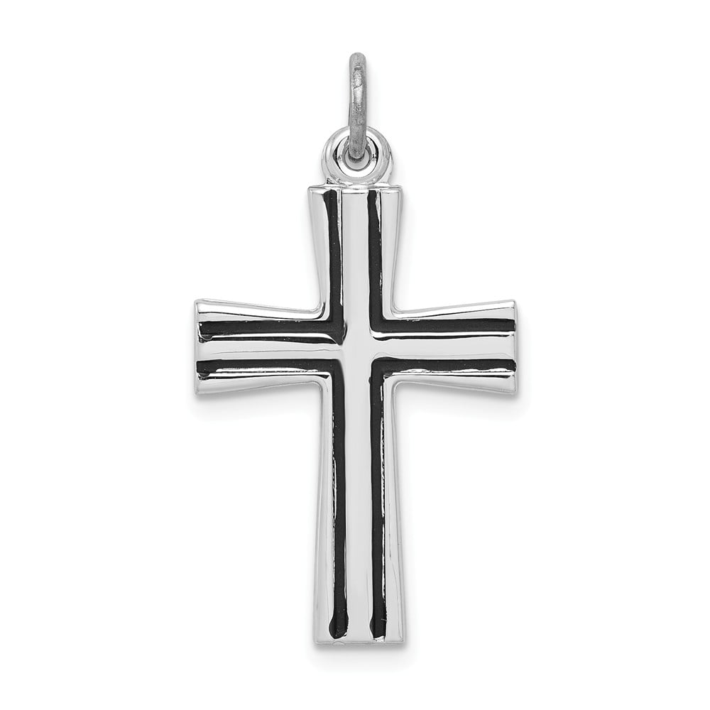 Diamond2Deal 925 Sterling Silver Latin Cross Pendant
