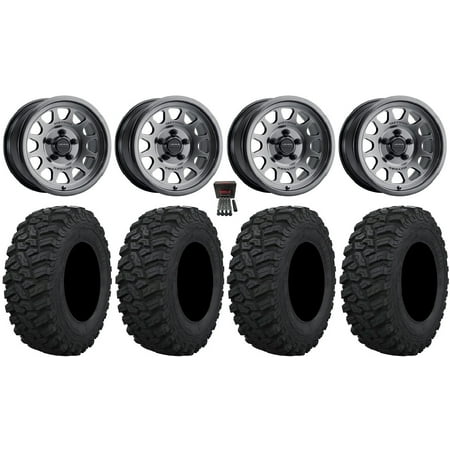 Method 414 15 Wheels Gr +13mm 33 Trekker Tires Polaris RZR Turbo R & Pro R Ranger 1500 Xpedition