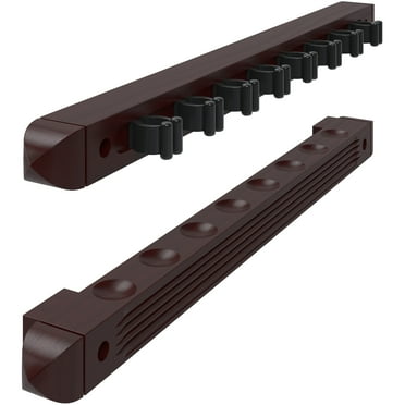 Viper 8 Cue Wall Rack, 2 Piece, Mahogany Finish