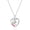 Silver, variant on Fashion Women's 925 Silver Love Heart Unicorn Pendant Pony Necklace